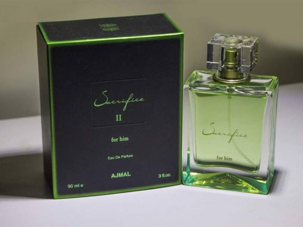 عطر مردانه اجمل 90ml Sacrifice EDP را امارات تولید می‌کند.